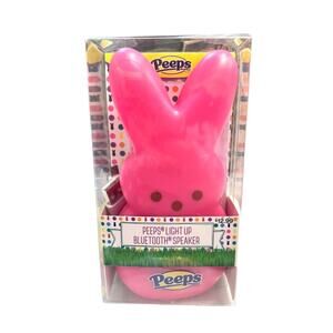 Peeps Pink Bunny Bluetooth Speaker USB Night Light Easter Basket Stuffer